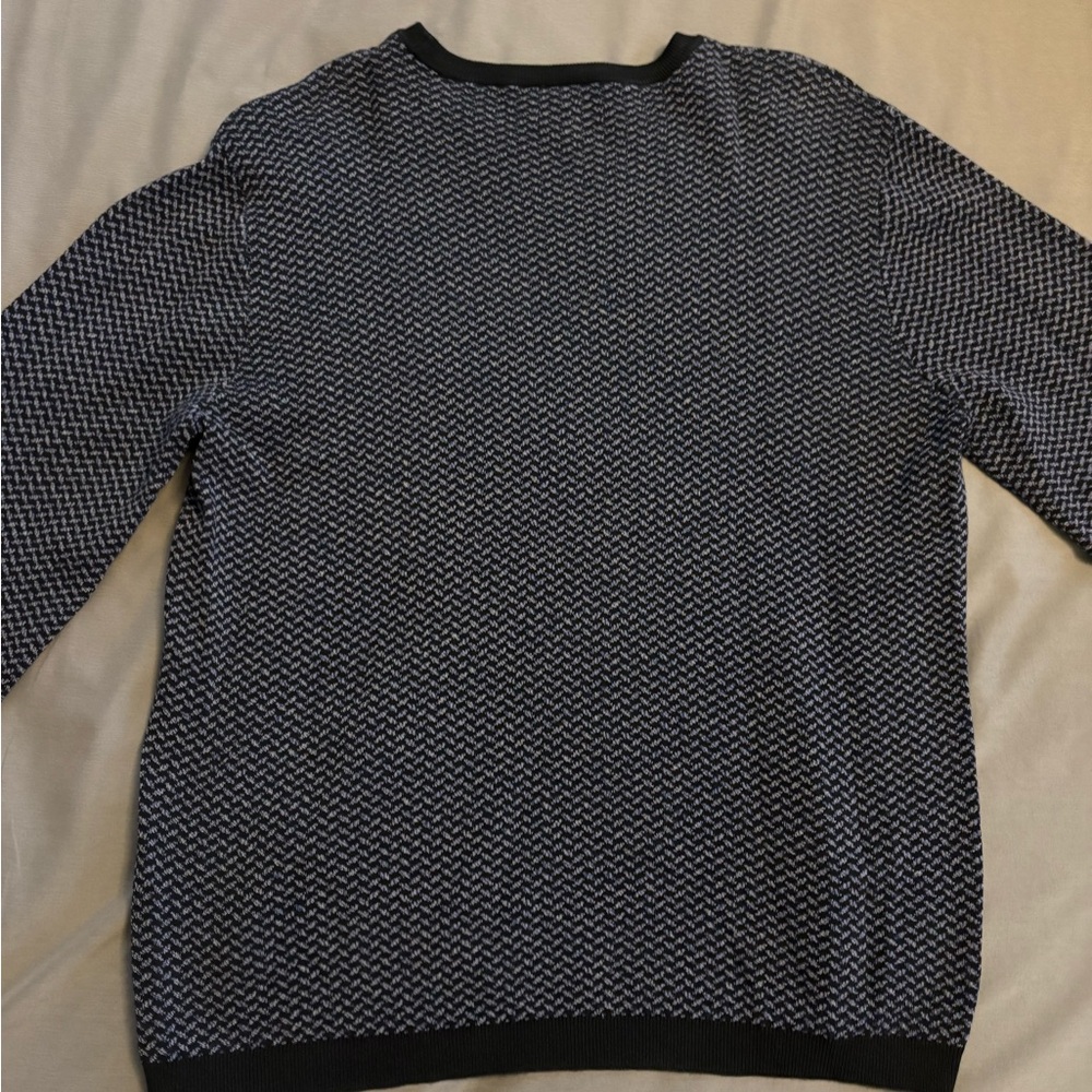 Armani Sweater Adult Medium Blue Long Sleeve Collezion Luxury Casual Men's